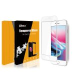 VMAX Apple iPhone 8/8 Plus 3D Curved Full Cover Tempered Glass Screen Protector (White)