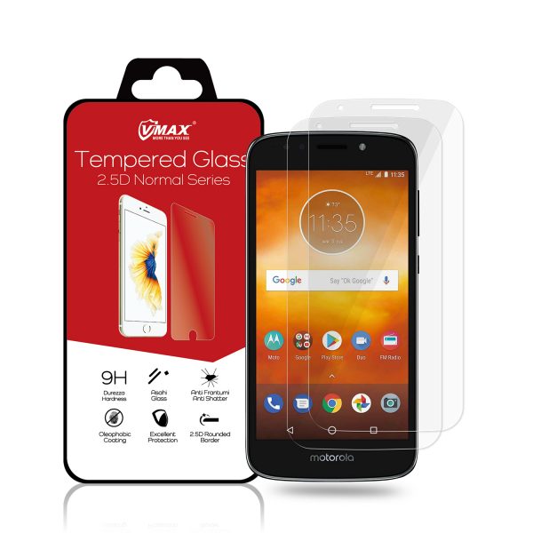 VMAX Motorola Moto E5 play HD Clear Tempered Glass Screen Protector