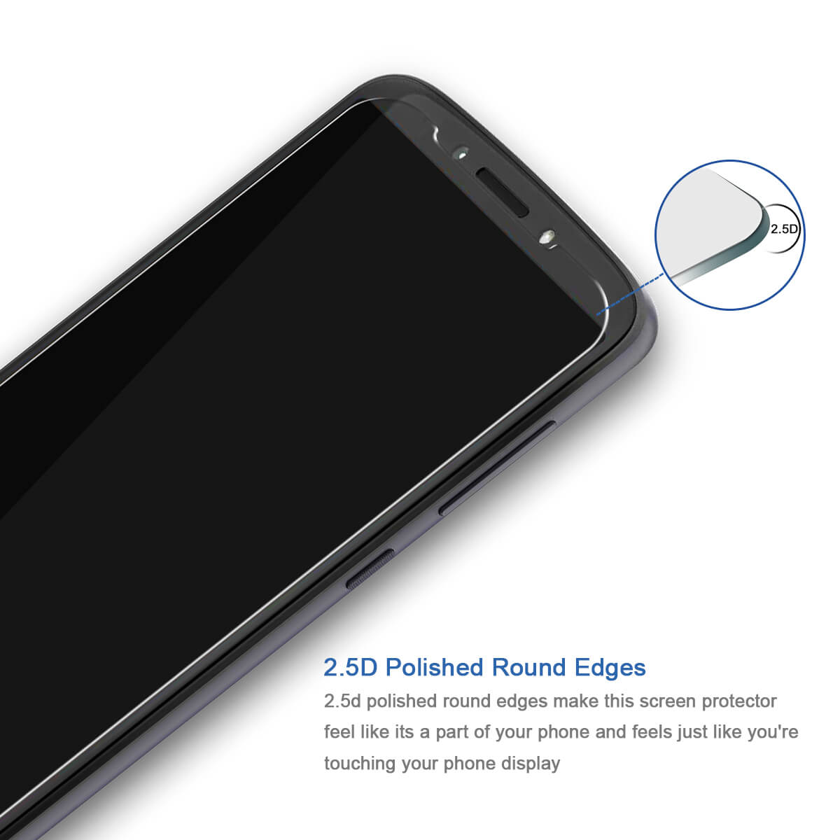 VMAX Motorola Moto E5/E5 Plus HD Clear Tempered Glass Screen Protector
